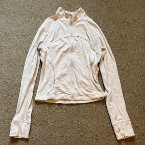 lululemon athletica White Nulu Cropped Define Jacket